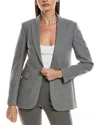 Peserico Wool-blend Jacket In Gray