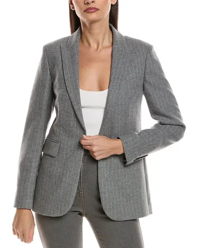Peserico Wool-blend Jacket In Gray