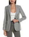 Peserico Wool-blend Jacket In Gray