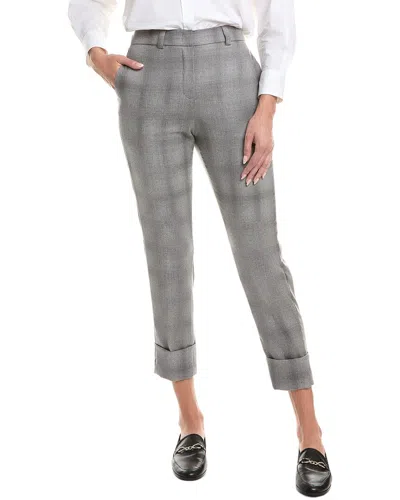 Peserico Wool-blend Pant In Gray