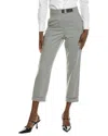 Peserico Fitted Grey Tailored Trousers In Grey