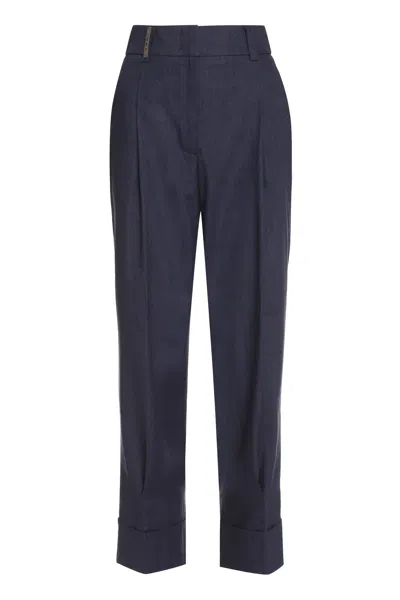 PESERICO PESERICO WOOL BLEND TROUSERS