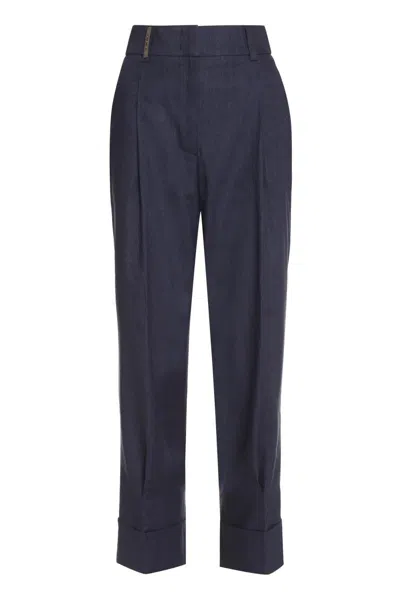 PESERICO PESERICO WOOL BLEND TROUSERS