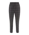 Peserico Wool Cigarette Trousers In Black