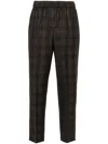 Peserico Wool Cigarette Trousers In Brown