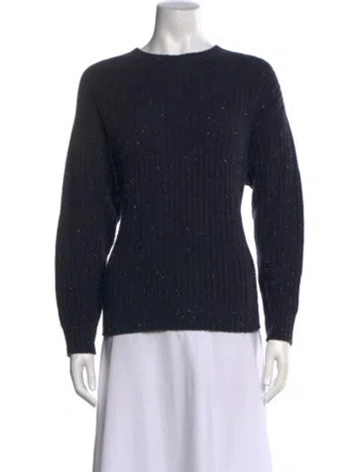 Pre-owned Peserico Wool Crew Neck Sweater W/ Tags In Black