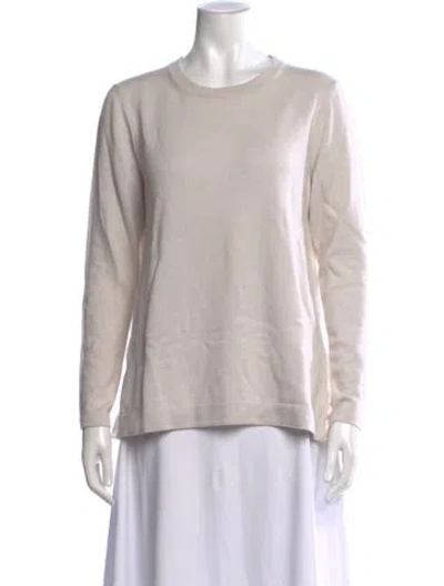 Pre-owned Peserico Wool Crew Neck Top W/ Tags In Neutral