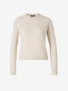 Peserico Wool Knitted Sweater In White