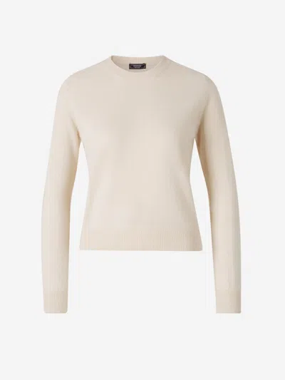 Peserico Wool Knitted Sweater In White