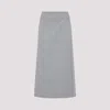 Peserico Wool Blend Midi Skirt In Gray