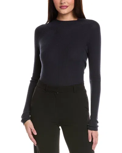 Peserico Wool Mock Neck Sweater In Brown