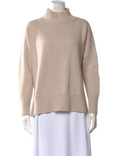 Pre-owned Peserico Wool Mock Neck Sweater In Neutrals