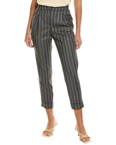 Peserico Wool Pant In Black