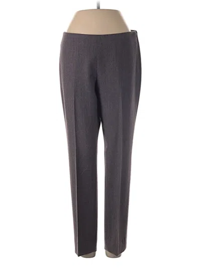 Pre-owned Peserico Wool Pants In Gray