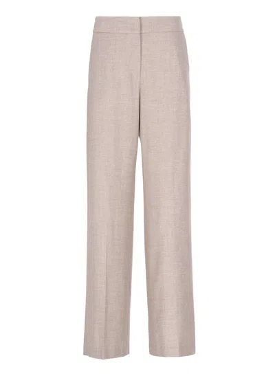 Peserico Wool Pants In Neutral
