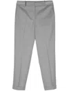 Peserico Punto Luce-chain Trousers In Grey