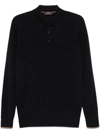 Peserico Polo Sweater In Blue