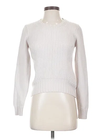 Pre-owned Peserico Wool Pullover Sweater In White
