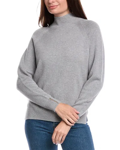 Peserico Wool, Silk, & Cashmere-blend Sweater In Gray