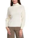 Peserico Wool, Silk, & Cashmere-blend Sweater In White