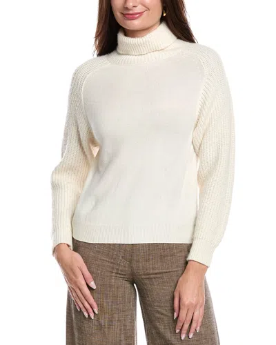 Peserico Wool, Silk, & Cashmere-blend Sweater In White