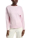 Peserico Wool, Silk & Cashmere-blend Sweater In Pink