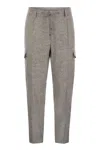 Peserico Men's Wool, Silk And Cashmere Jogger Trousers