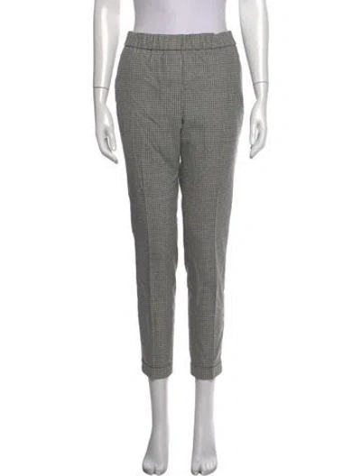 Pre-owned Peserico Wool Straight Leg Pants In Grey