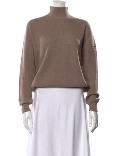 Pre-owned Peserico Wool Turtleneck Sweater In Brown