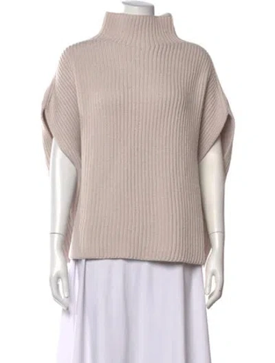 Pre-owned Peserico Wool Turtleneck Sweater In Neutrals