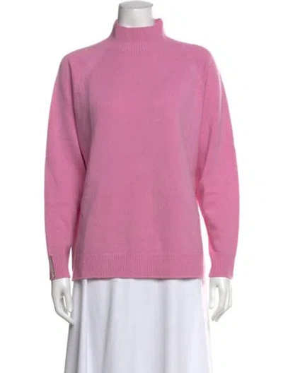 Pre-owned Peserico Wool Turtleneck Sweater In Pink