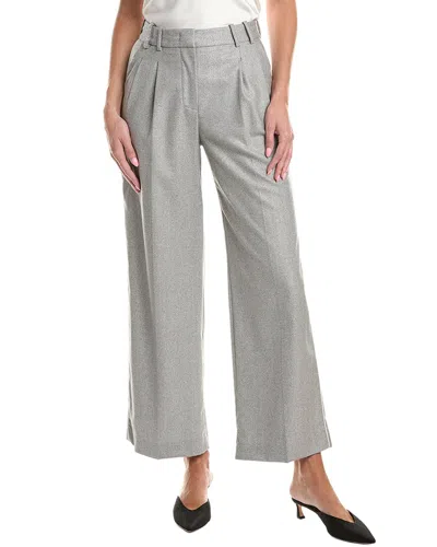 Peserico Wool-blend Pant In Gray