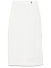 Peserico Wrap Midi Skirt In White