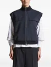 Peserico Zip-front Gilet In Blue