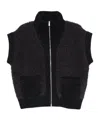 Peserico Zip-front Pocket Cardigan In Black