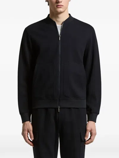Peserico Zip Jacket In Black