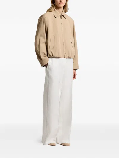 Peserico Zip Jacket In Brown