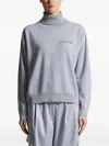 Peserico Zip-pocket Turtleneck Sweater In Blue