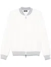 Peserico Zip Front Sweatshirt In 白色