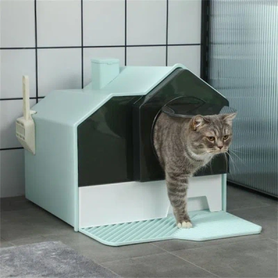 Pet Ap Cat Litter Box In Burgundy