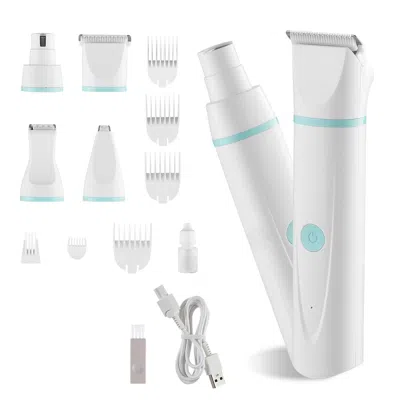 Pet Ap Dog Clippers For Grooming, 4 In 1 Dog Grooming Kit, Low Noise, Rechargeable Pet Shaver With 6 Combs  In Gray