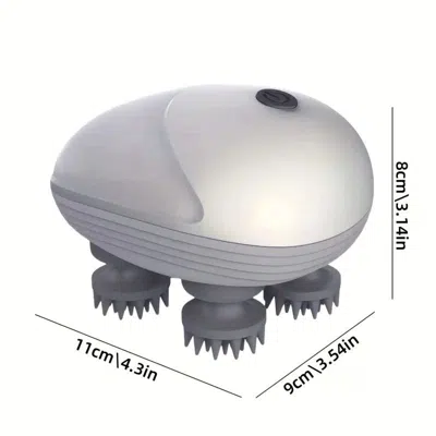 Pet Ap Pet Massager, Pet Scalp Massager, Handheld Electric Cat Massager, Dog Massager, 4 Rotating Massage H In Purple