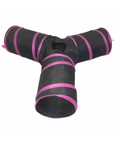 PET LIFE PET LIFE 3 WAY KITTING GO SEEK INTERACTIVE COLLAPSIBLE TUNNEL