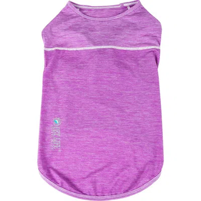 Pet Life Active 'aero-pawlse' Heathered Tank Top In Purple