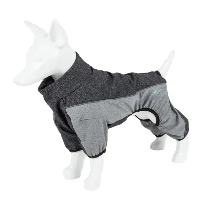 Pet Life Active 'chase Pacer' Medium-weight 4-way-stretch Yoga Fitness Dog Tracksuit In Multi