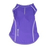 Pet Life Active 'racerbark' 4-way Stretch Performance Active Dog Tank Top T-shirt In Purple