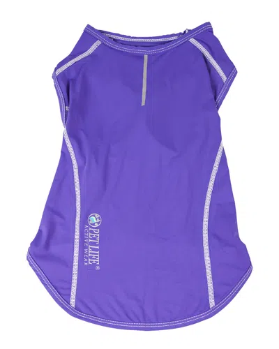 Pet Life Active Racerbark Dog Tank Top In Purple