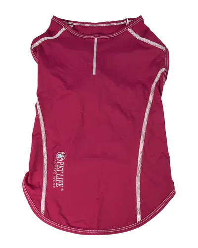 Pet Life Active Racerbark Dog Tank Top In Red