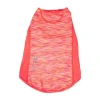 Pet Life Active 'warf Speed' Heathered Ultra-stretch Sporty Performance Dog T-shirt In Orange