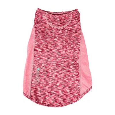 Pet Life Active 'warf Speed' Heathered Ultra-stretch Sporty Performance Dog T-shirt In Pink